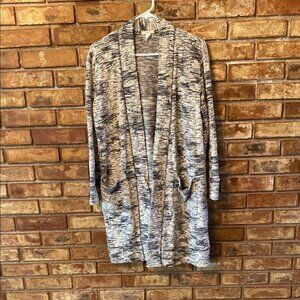 Caslon Gray Open-Front Cardigan Sweater